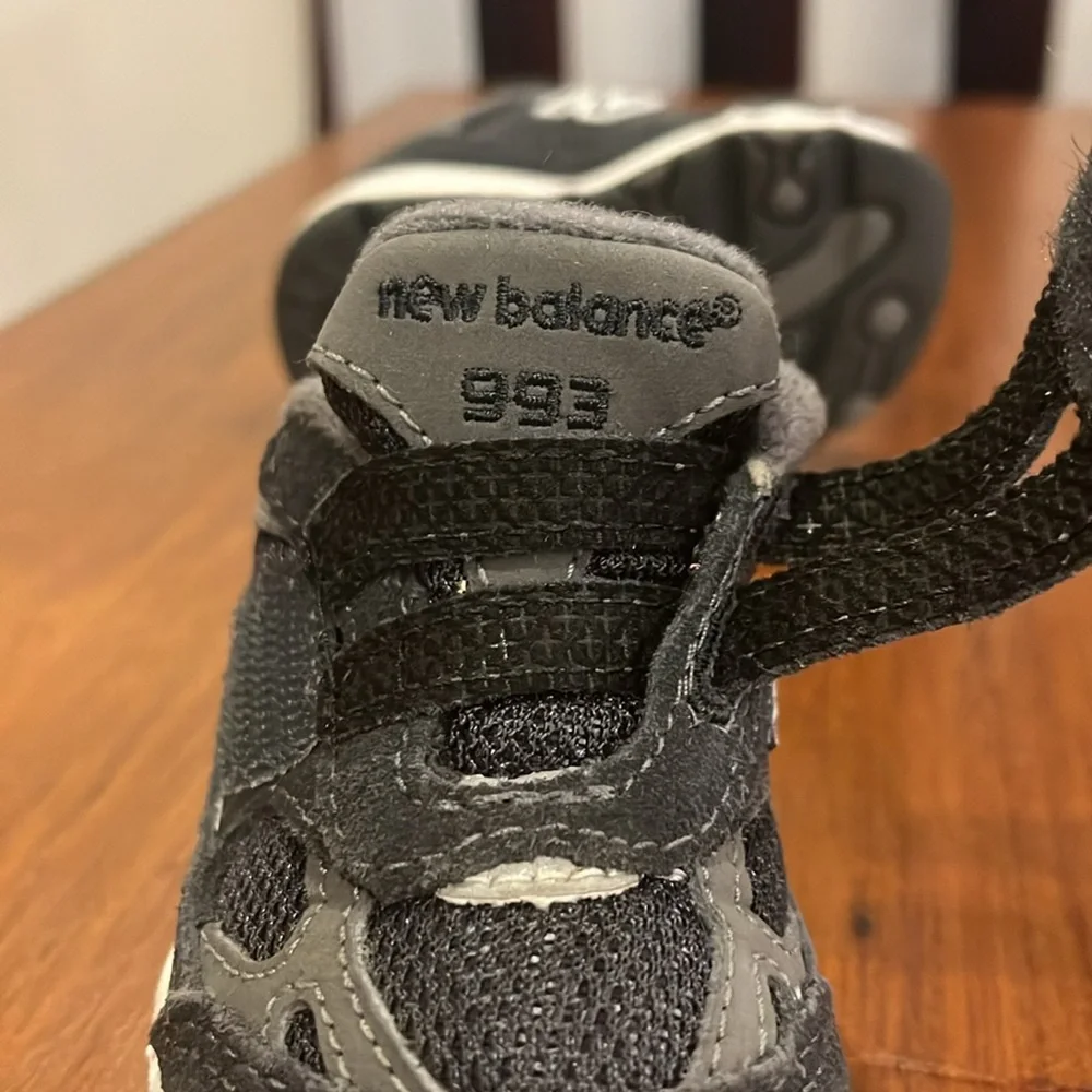 New Balance 993 shoes sneakers KV993GGI grey infant baby toddlers Boys Size 3